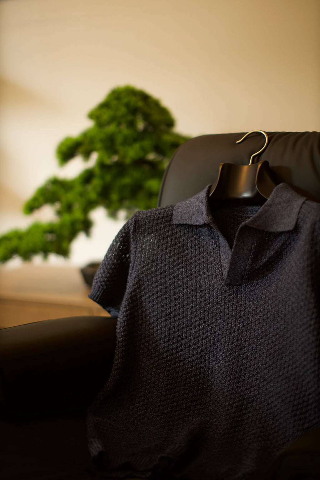 Navy Skipper Knit Polo Shirt