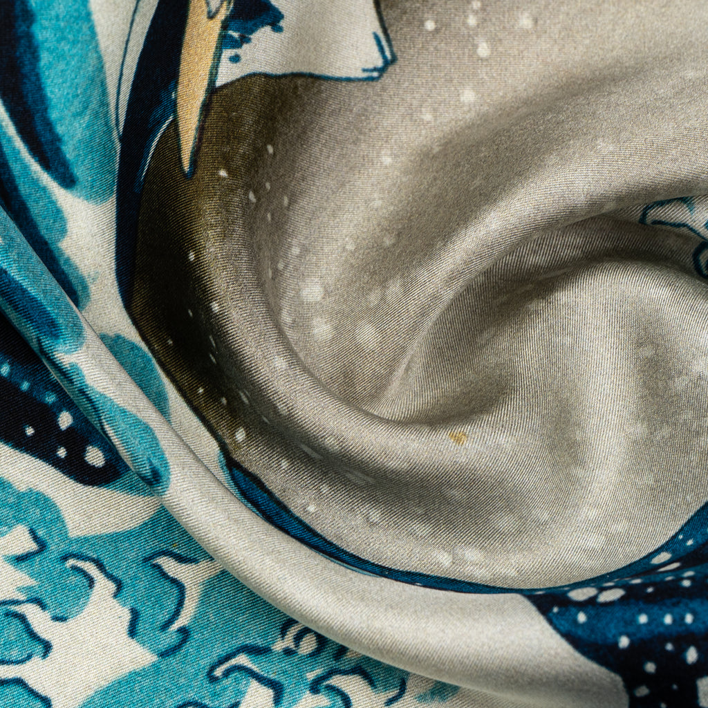 Fine Art Pocket Square - Great Wave off Kanagawa
