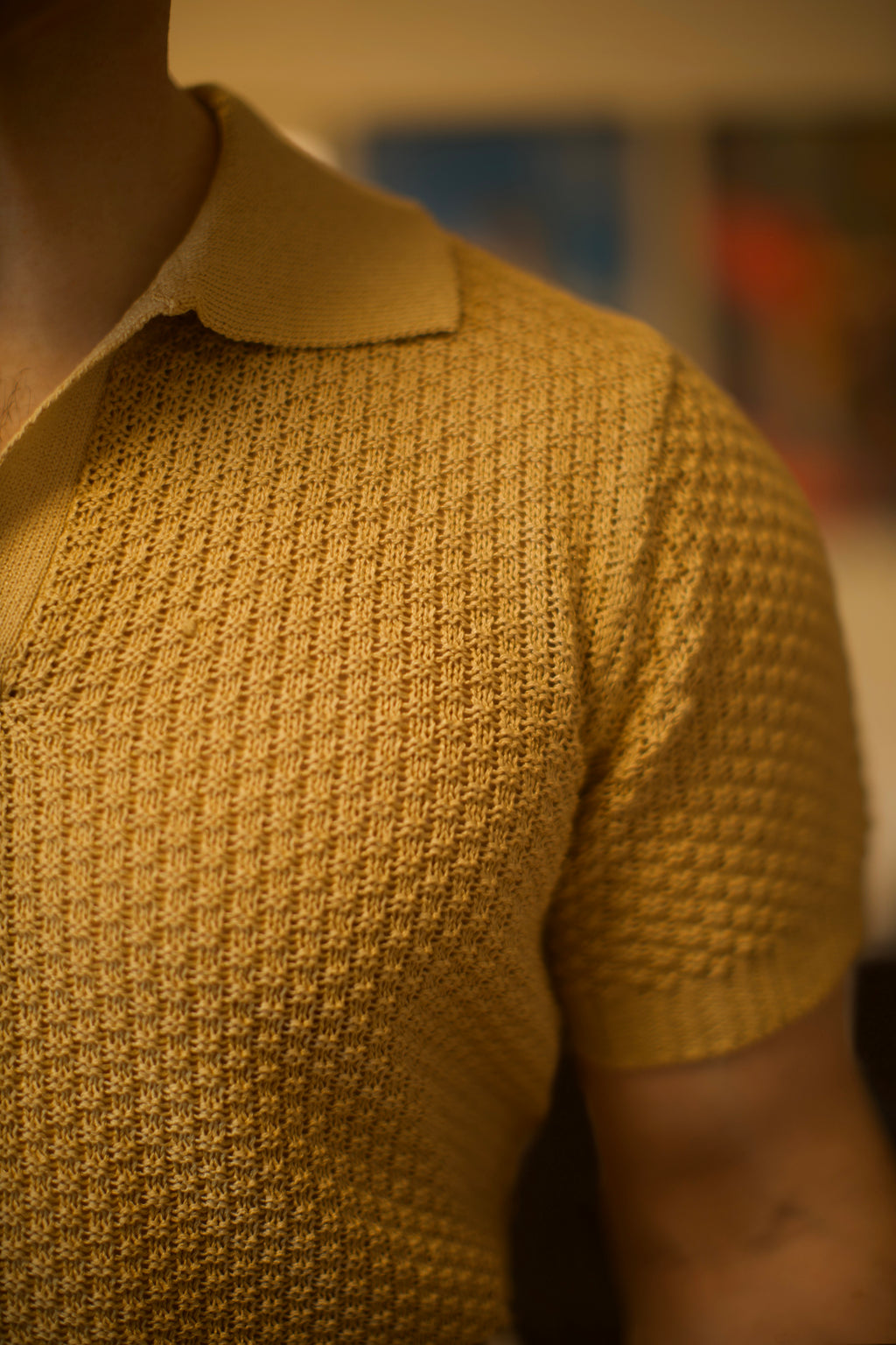Yellow Skipper Knit Polo Shirt (low stock)